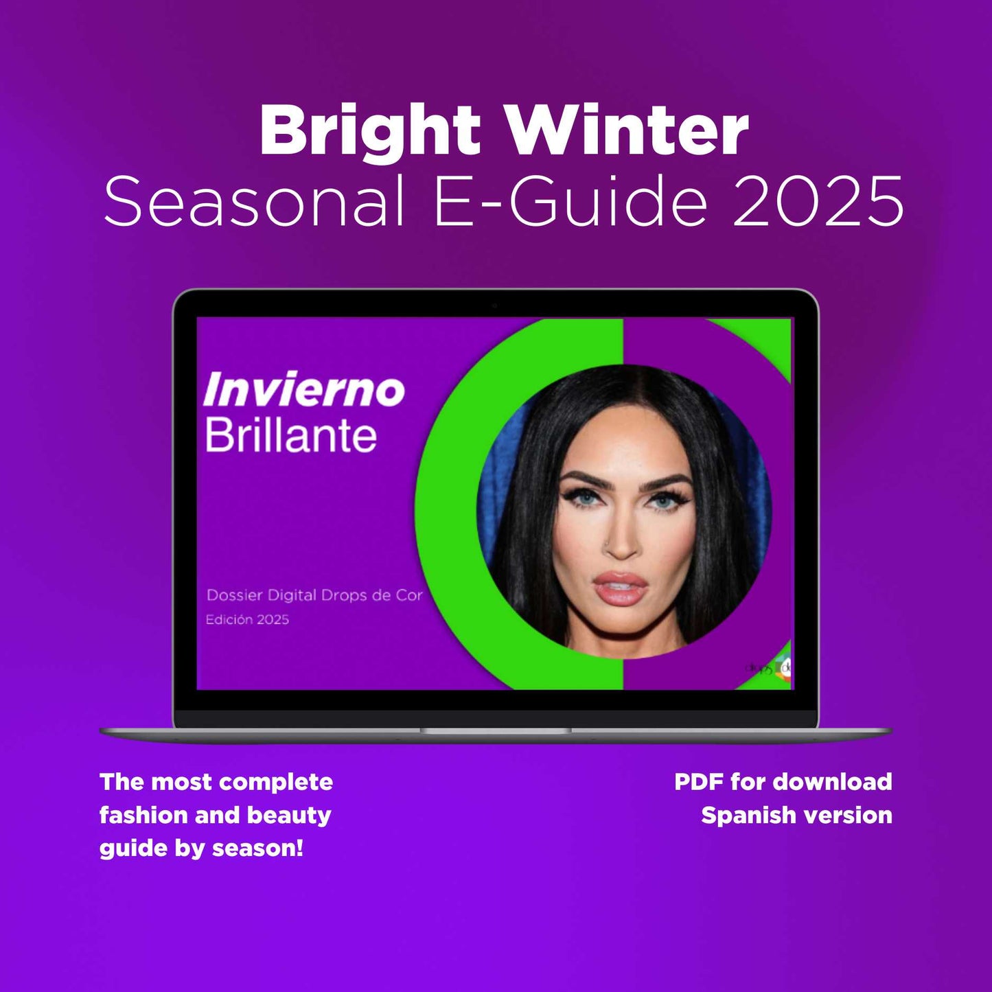 Seasonal Color Analysis E-Guide - Bright Winter - Spanish Version