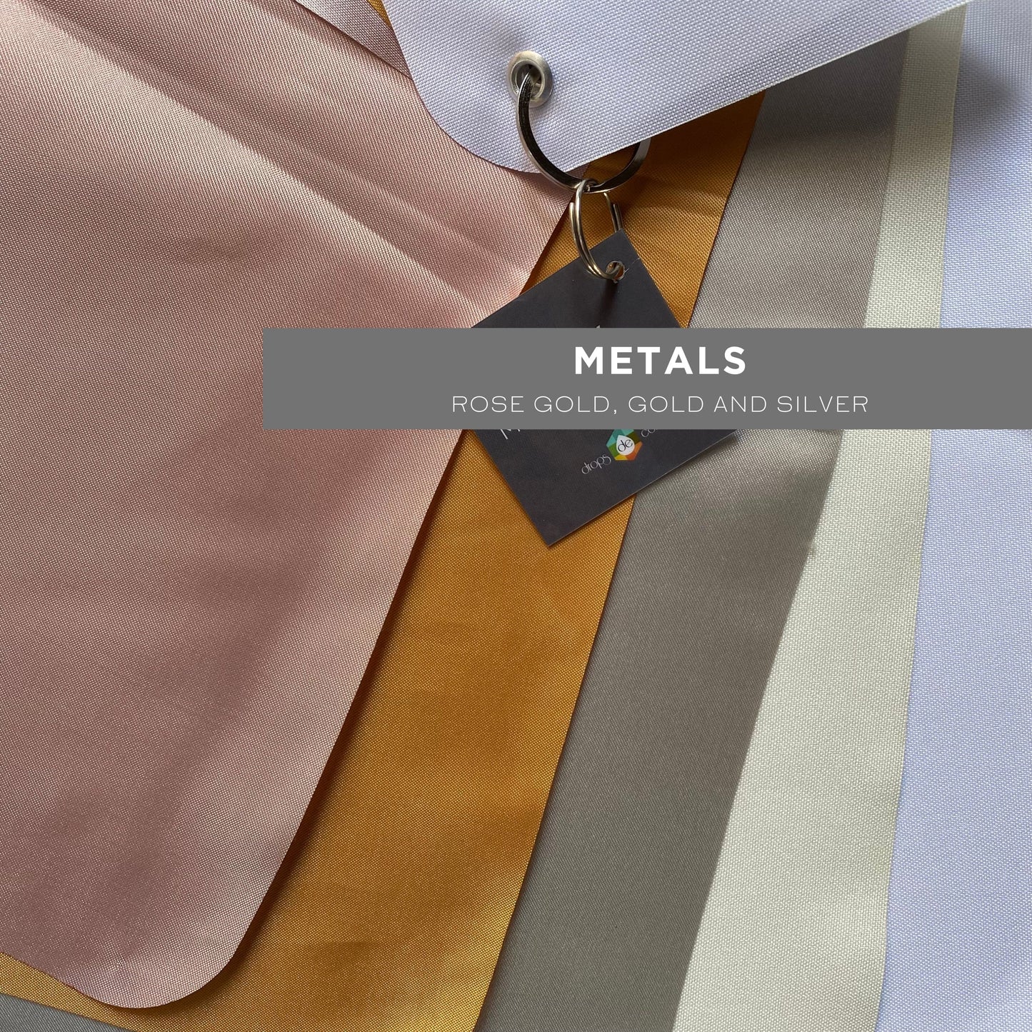 Conjunto de sólidos - Metales y neutros - para análisis de color