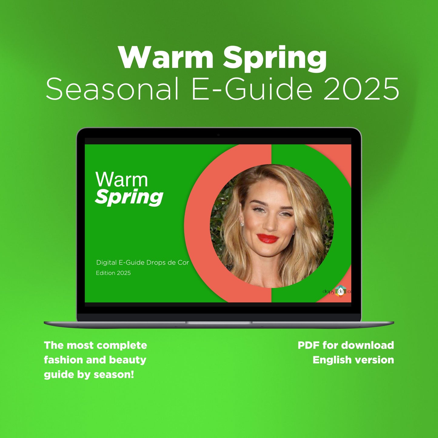 Guía electrónica de análisis de color estacional - Primavera cálida