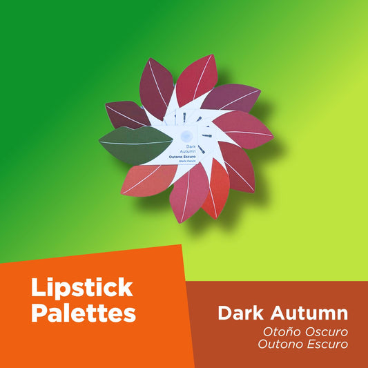 Lipstick Color Analysis Palette - Dark Autumn