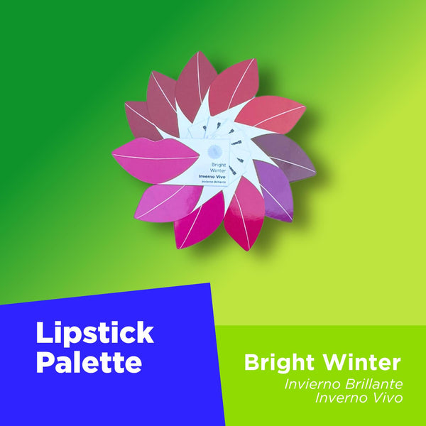 Lipstick Color Analysis Palette - Bright Winter
