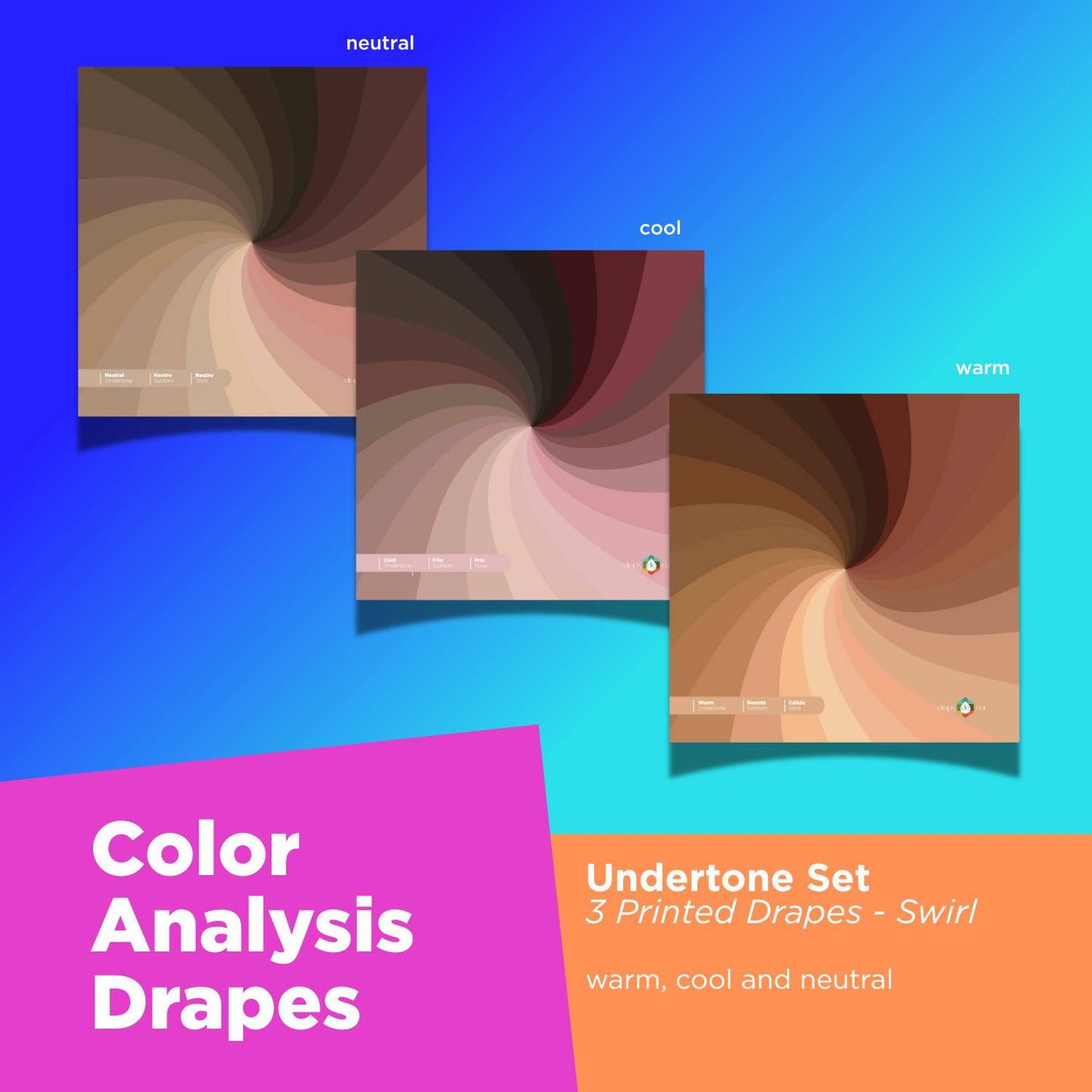 UNDERTONE DRAPES SET- PRINTED