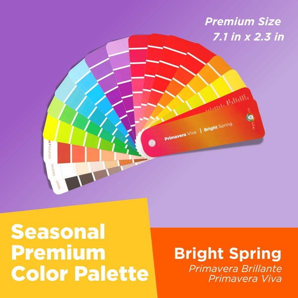 Seasonal Color Analysis Palette Premium - Bright Spring