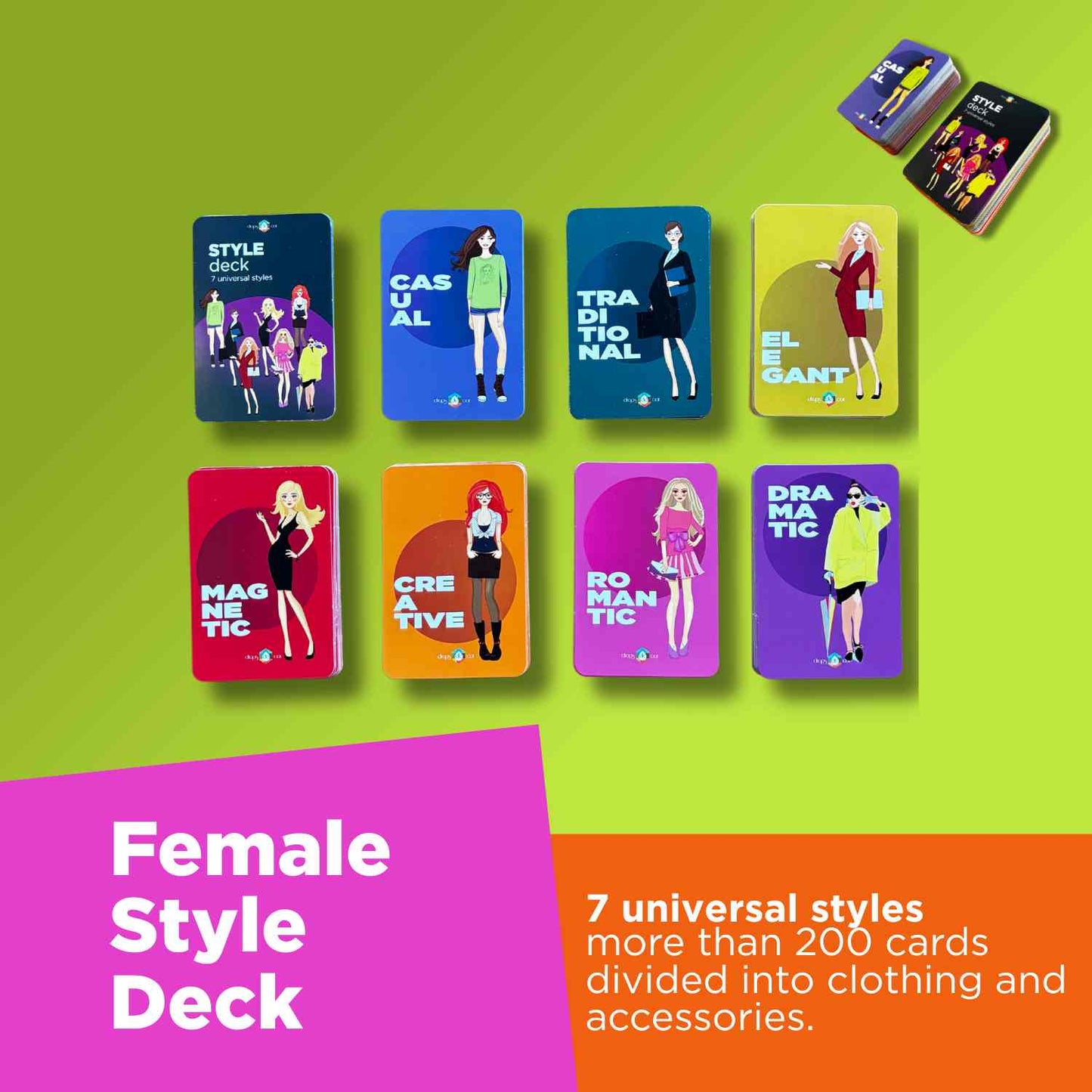 Baraja de estilos - Femenina - 7 estilos universales