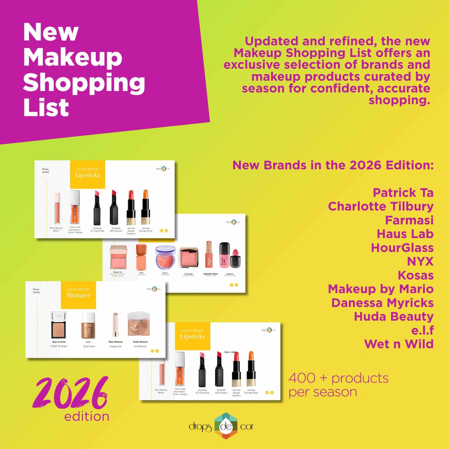 Seasonal Guide 2026 - Warm Autumn