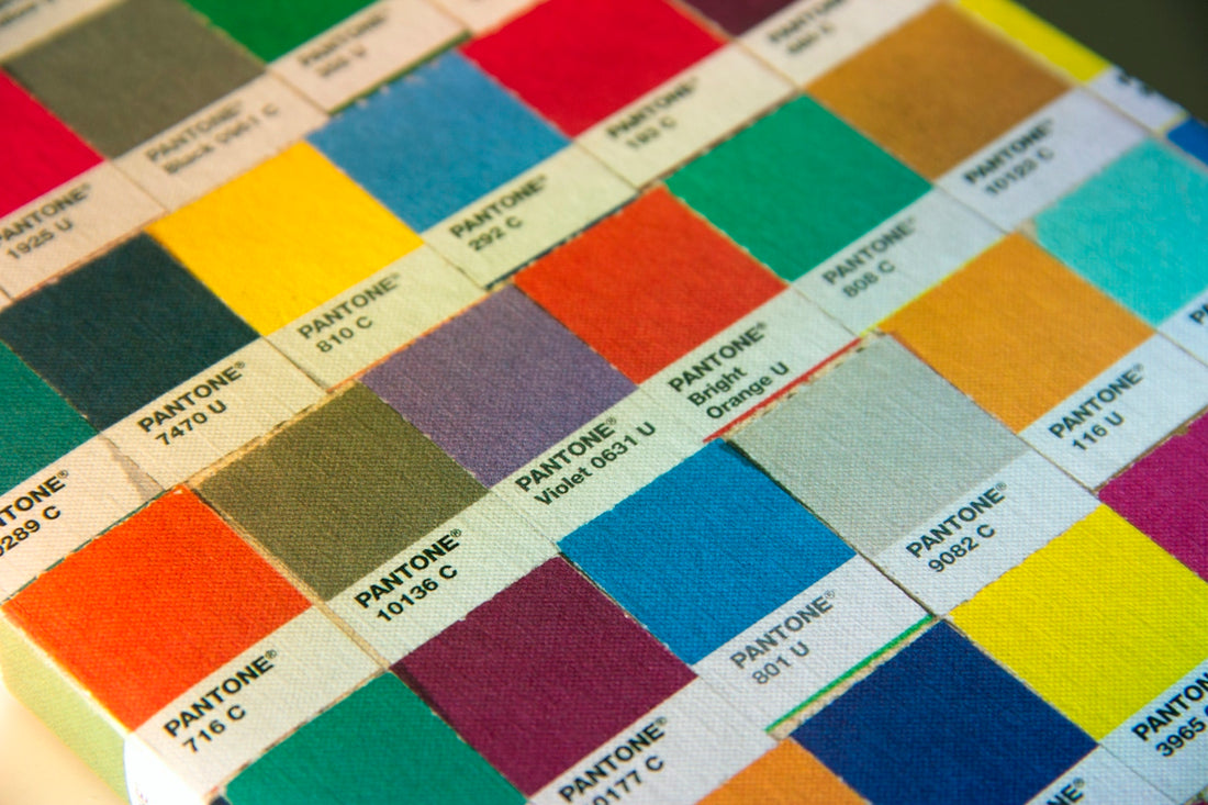 chart of Pantone paint sample