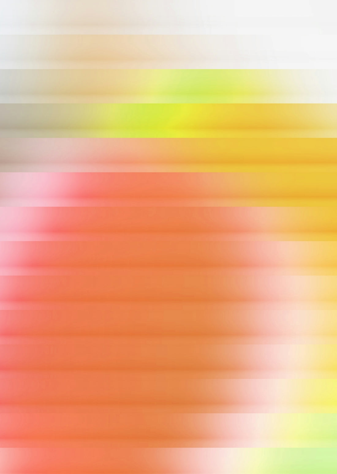Horizontal stripes of pastel colors fade gently.