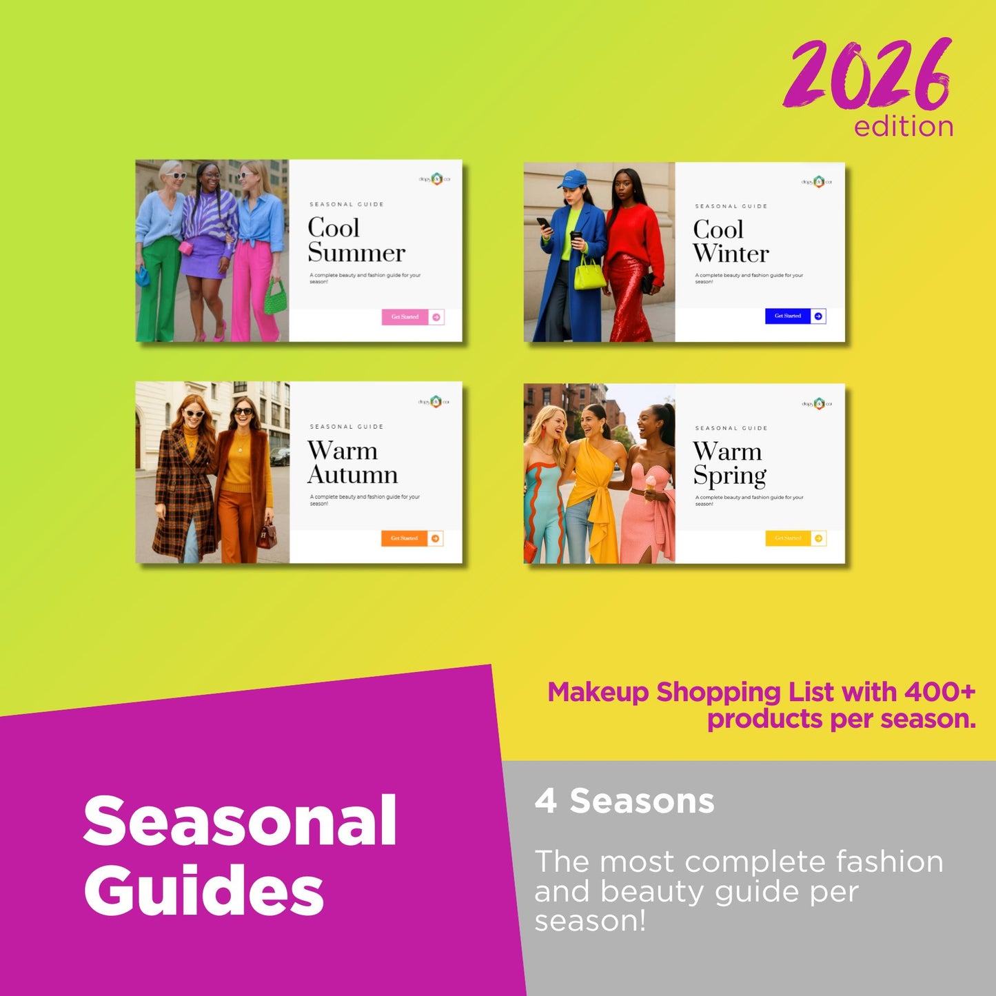 Seasonal Guides - 4 seasons