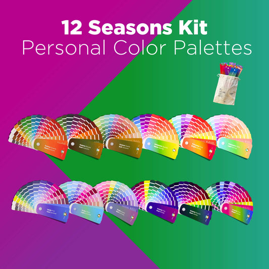 Personal Color Fans - 12 Seasons Kit