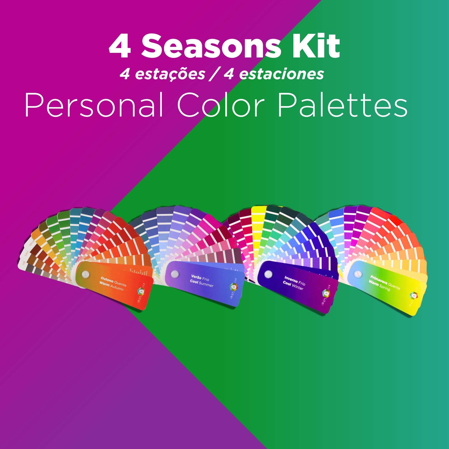 Paleta de colores brillantes de invierno