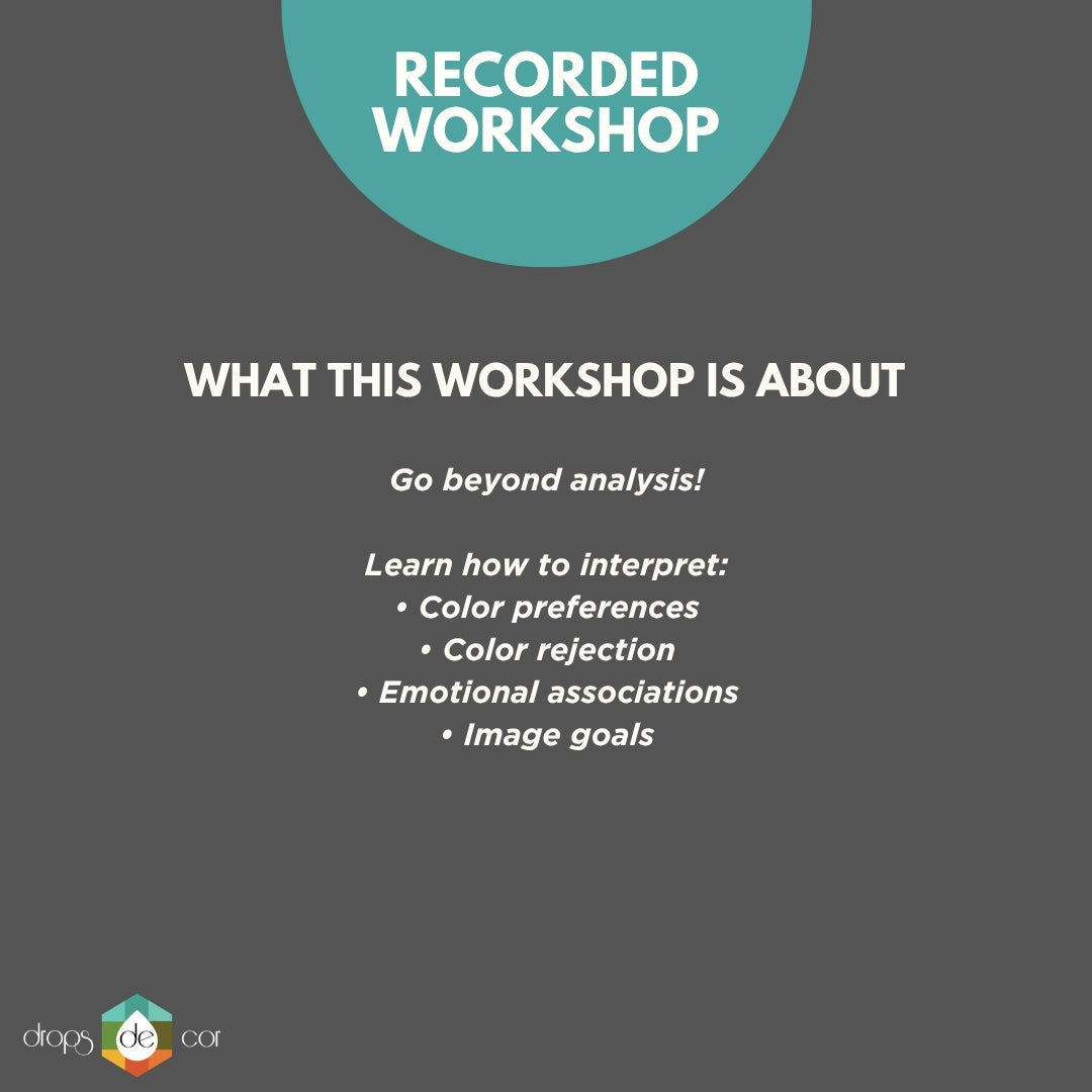 Workshop Reading Personality Through Color Preference - On-demand