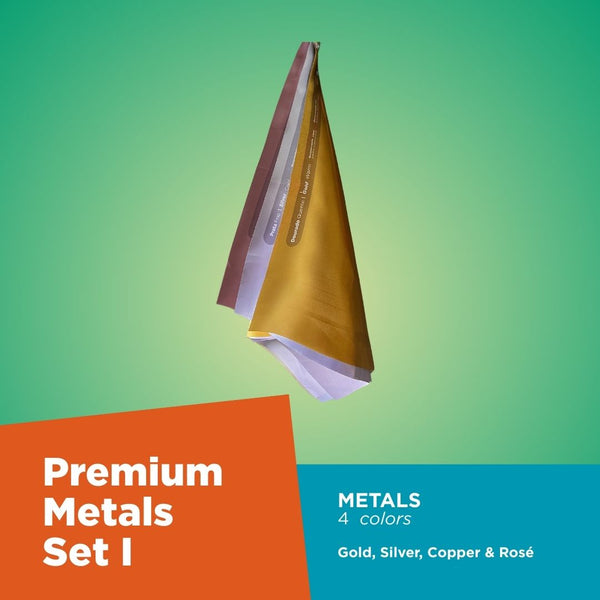 Juego de metales premium I - Oro, Plata, Oro rosado, Cobre