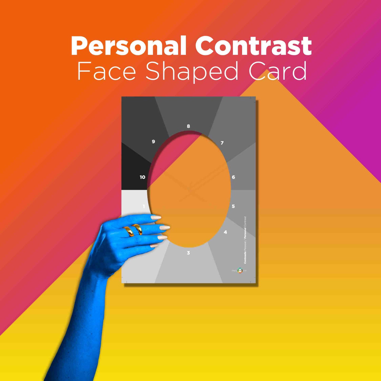 Tarjetas de papel con forma de cara - Juego de 12 estaciones