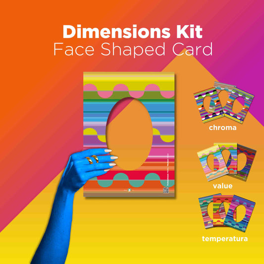 Face Shaped Cards - Dimensions