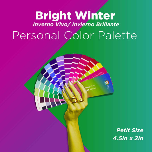 Análisis de colores estacionales de la paleta Petit - Invierno brillante