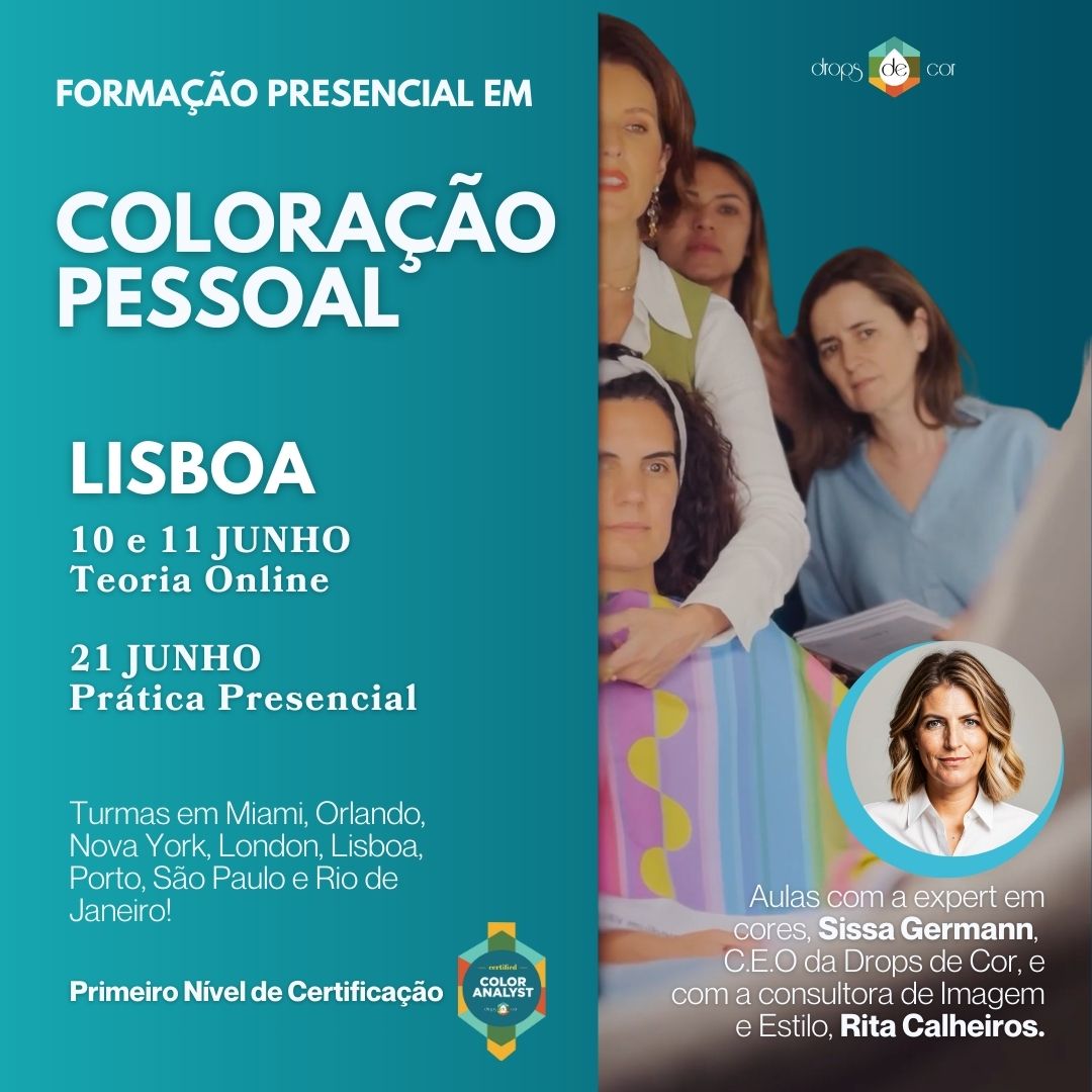 Curso de Formação em Análise de Coloração Pessoal - Lisboa Junho 2026