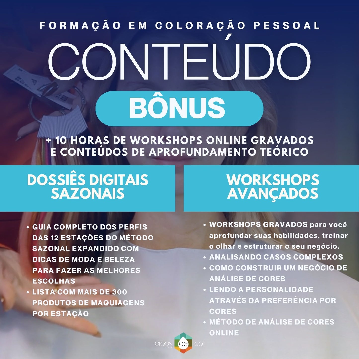 Lisboa - Curso de Formação em Análise de Coloração Pessoal - 21 de Junho