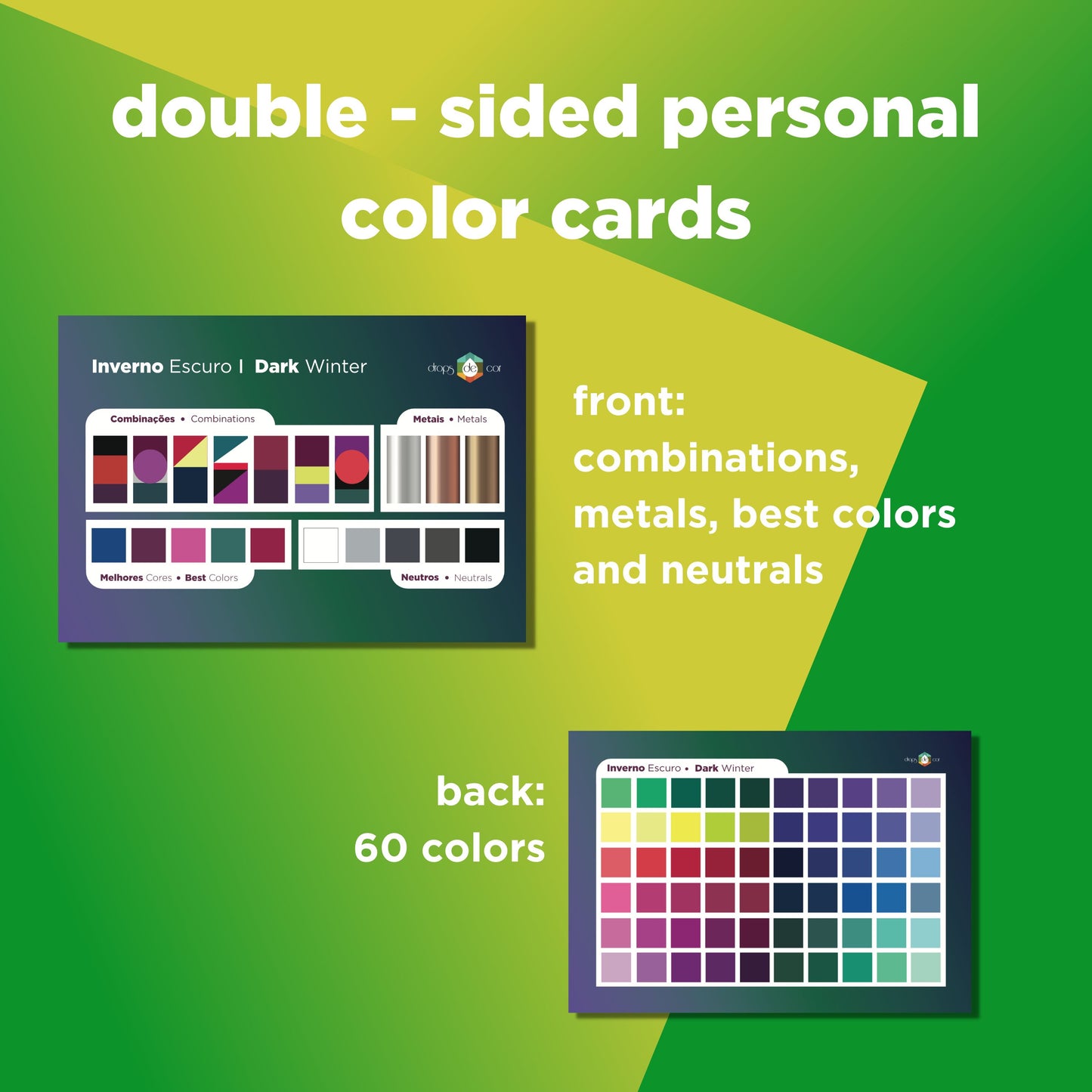 Personal Color Cards - 12 Seasons Kit