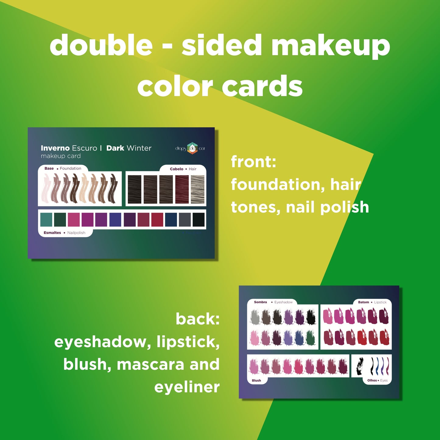 Makeup Color Cards - 12 Seasons Kit