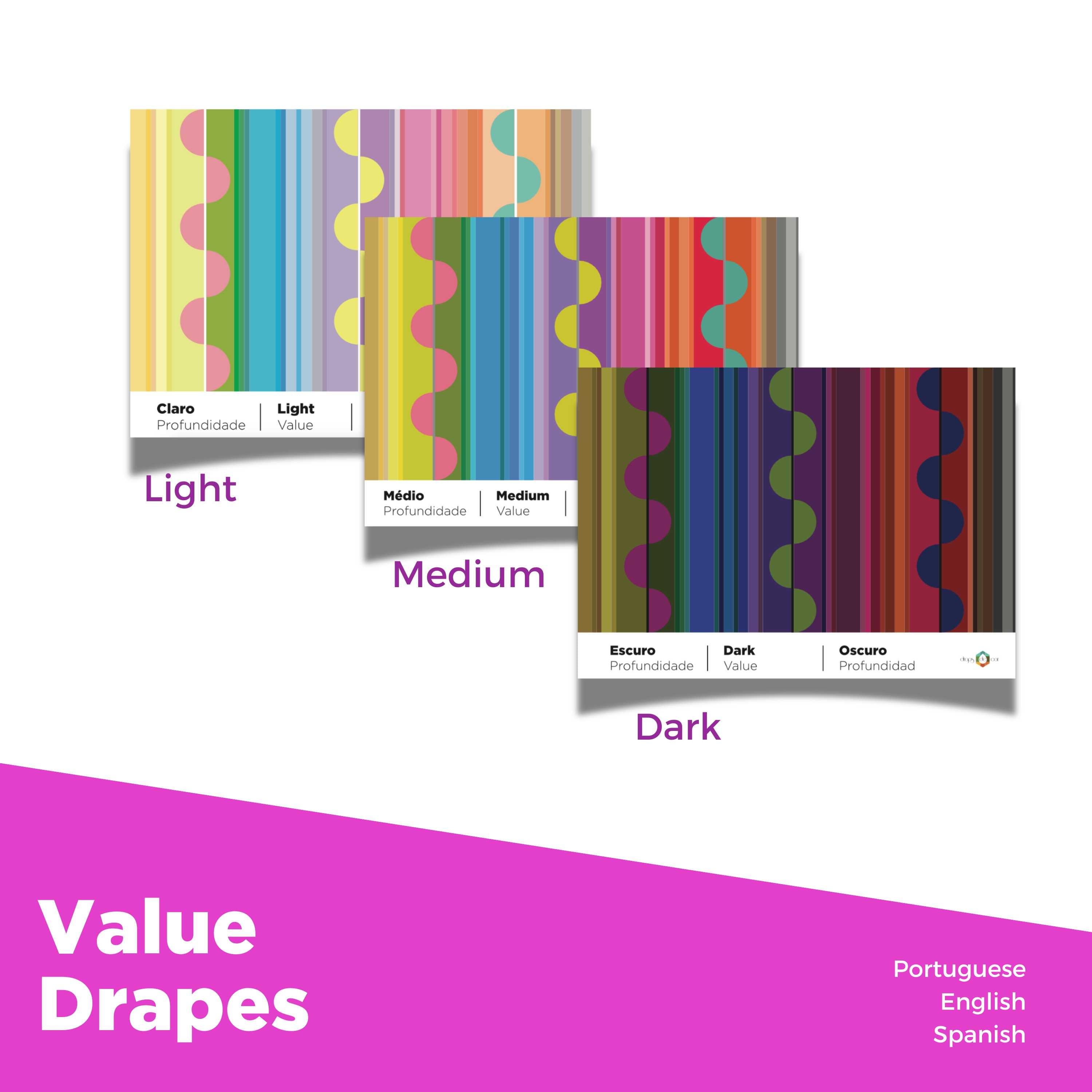Drapes Set - Dimensions -  9 drapes