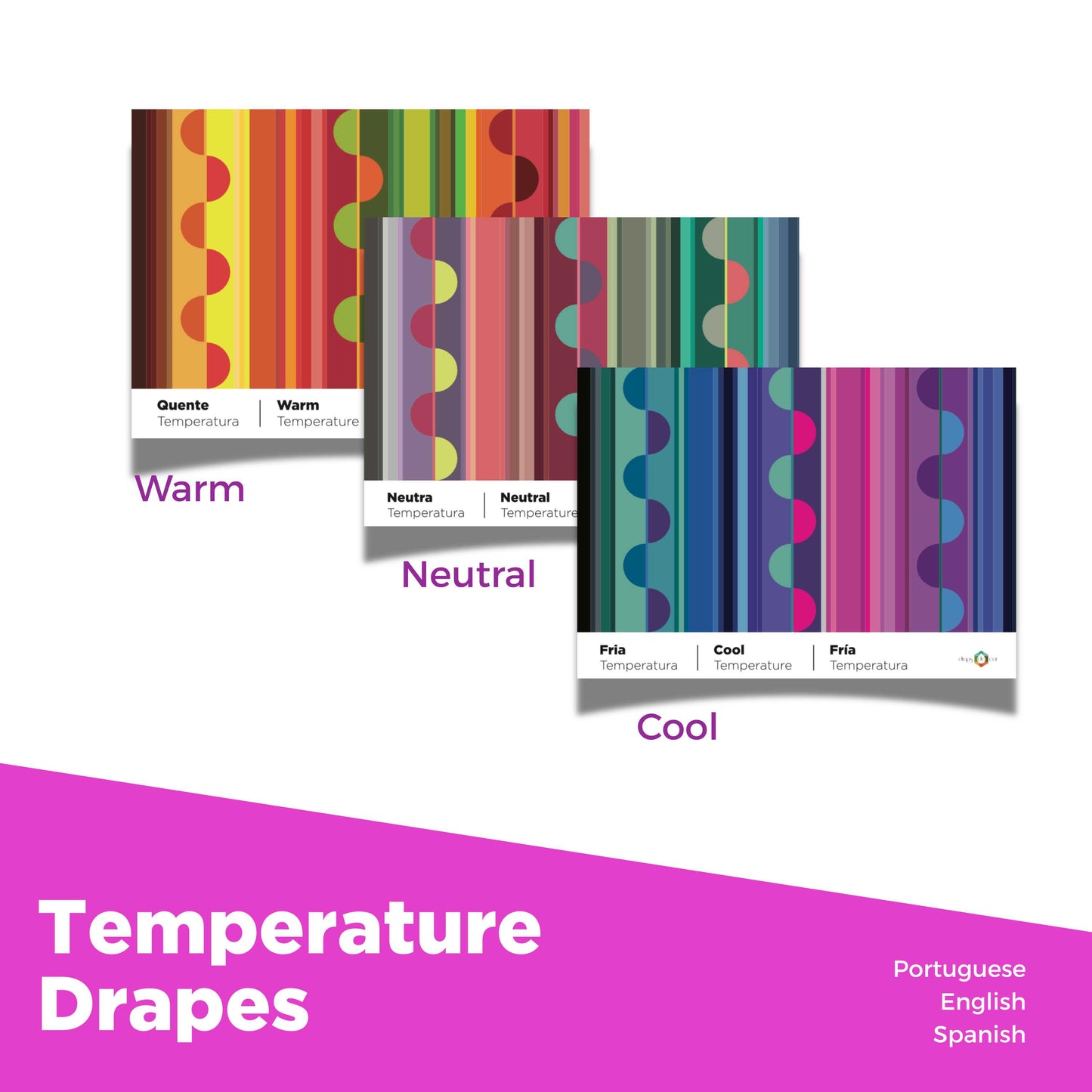 Drapes Set - Dimensions -  9 drapes