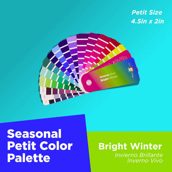 Seasonal Color Analysis Palette Petit - Bright Winter