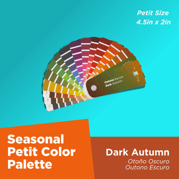 Análisis de colores de temporada: Paleta Petit - Otoño oscuro