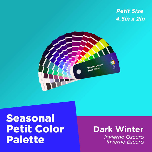 Análisis de colores de temporada: Paleta Petit - Invierno oscuro