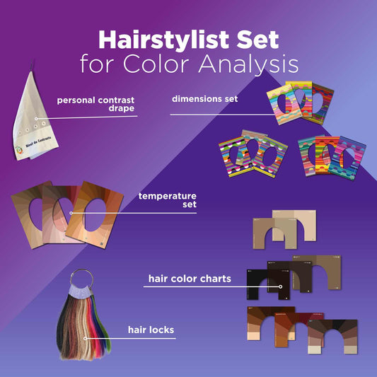 color analysis set for hairstylists