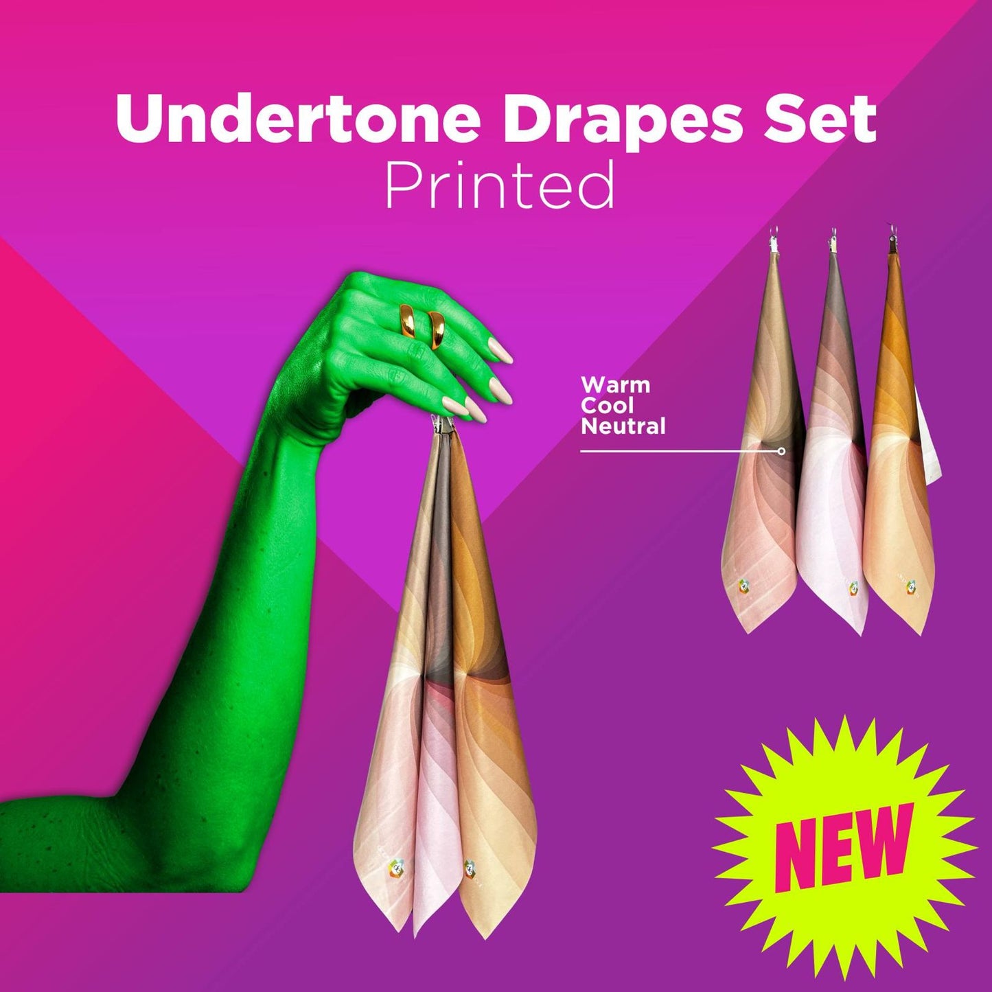UNDERTONE DRAPES SET- PRINTED