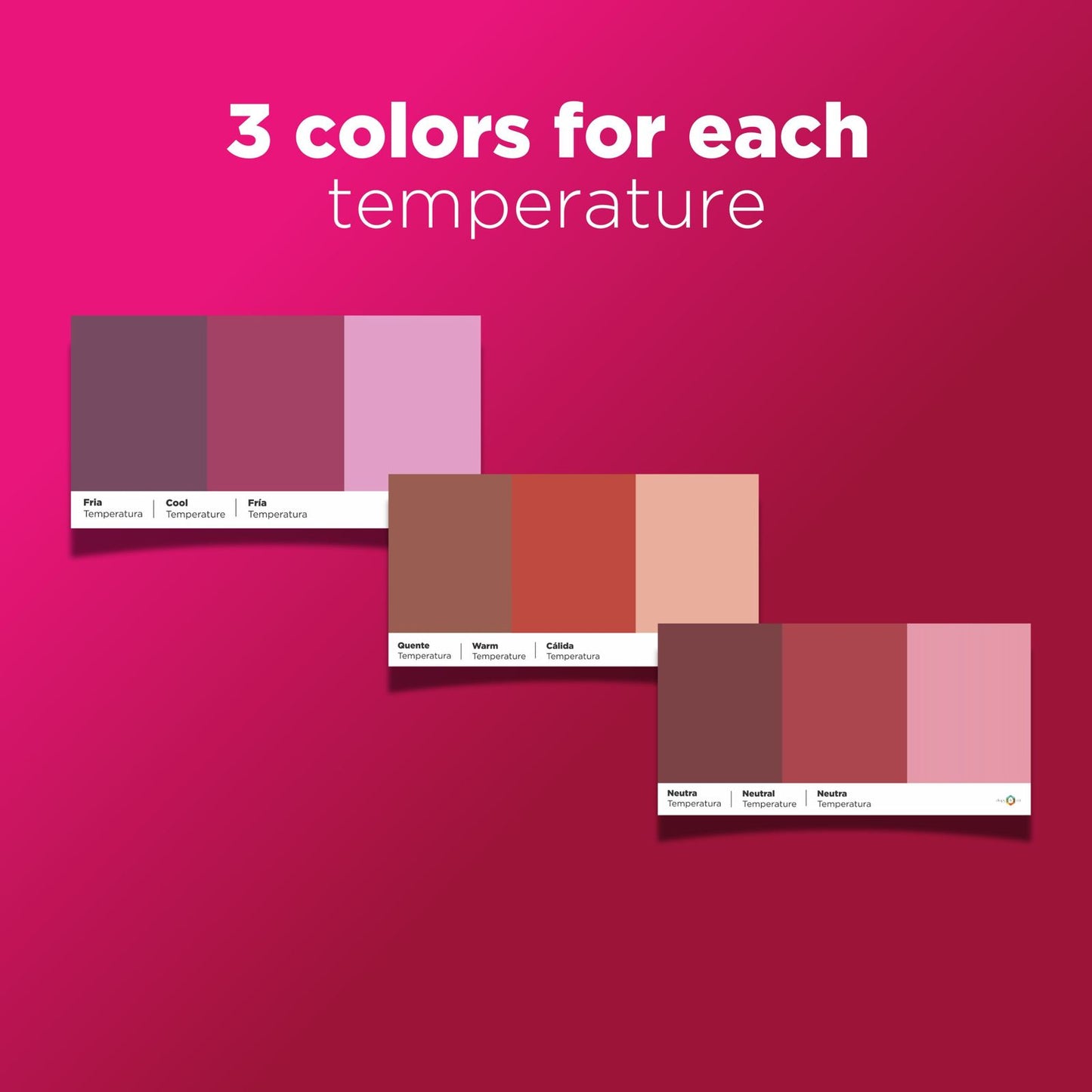 Striped Temperature Drapes Set for Color Analysis