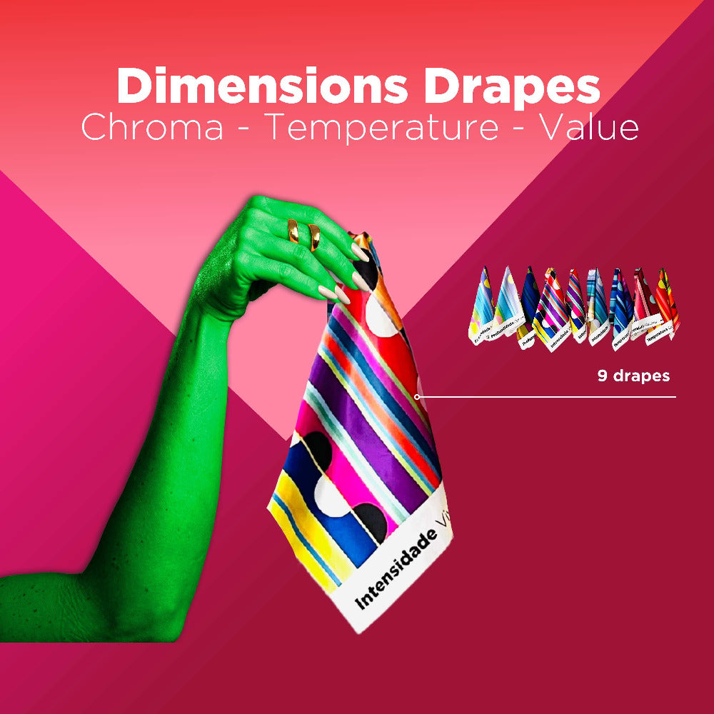 Drapes Set - Dimensions - 9 drapes | color analysis tools