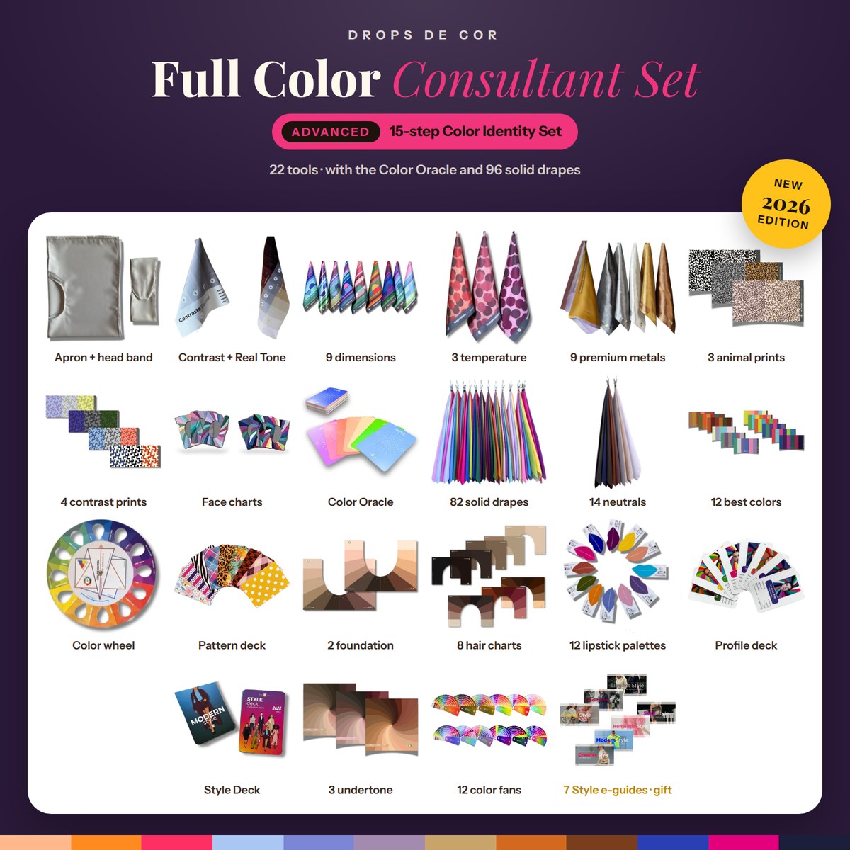 Full Color Consultant Set, Advanced, 15 steps